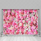 Aperturee - Aperturee Bloom Romantic Pink Rose Valentines Day Backdrop